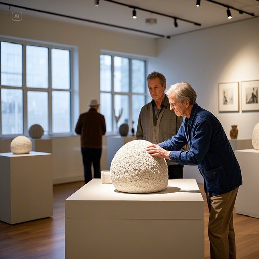 예술의 새로운 접근: 시각 장애인을 위한 촉각 조각 전시회
