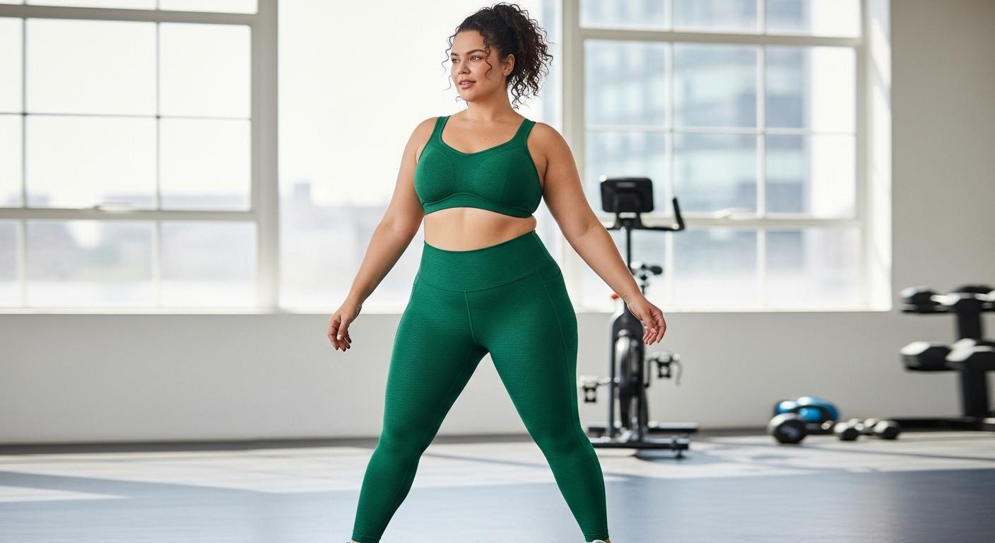 여성 운동복 세트 빅사이즈