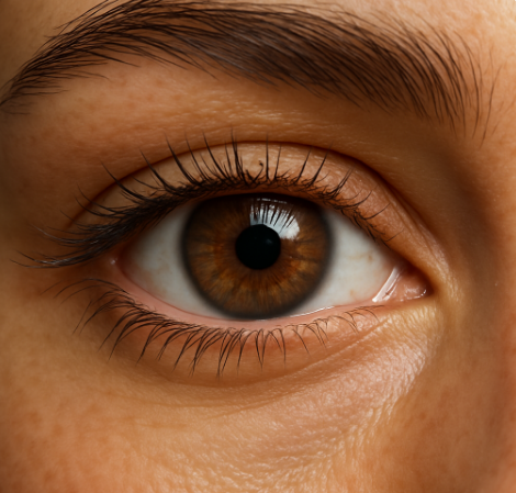 눈건강을 챙긴 이의 모습