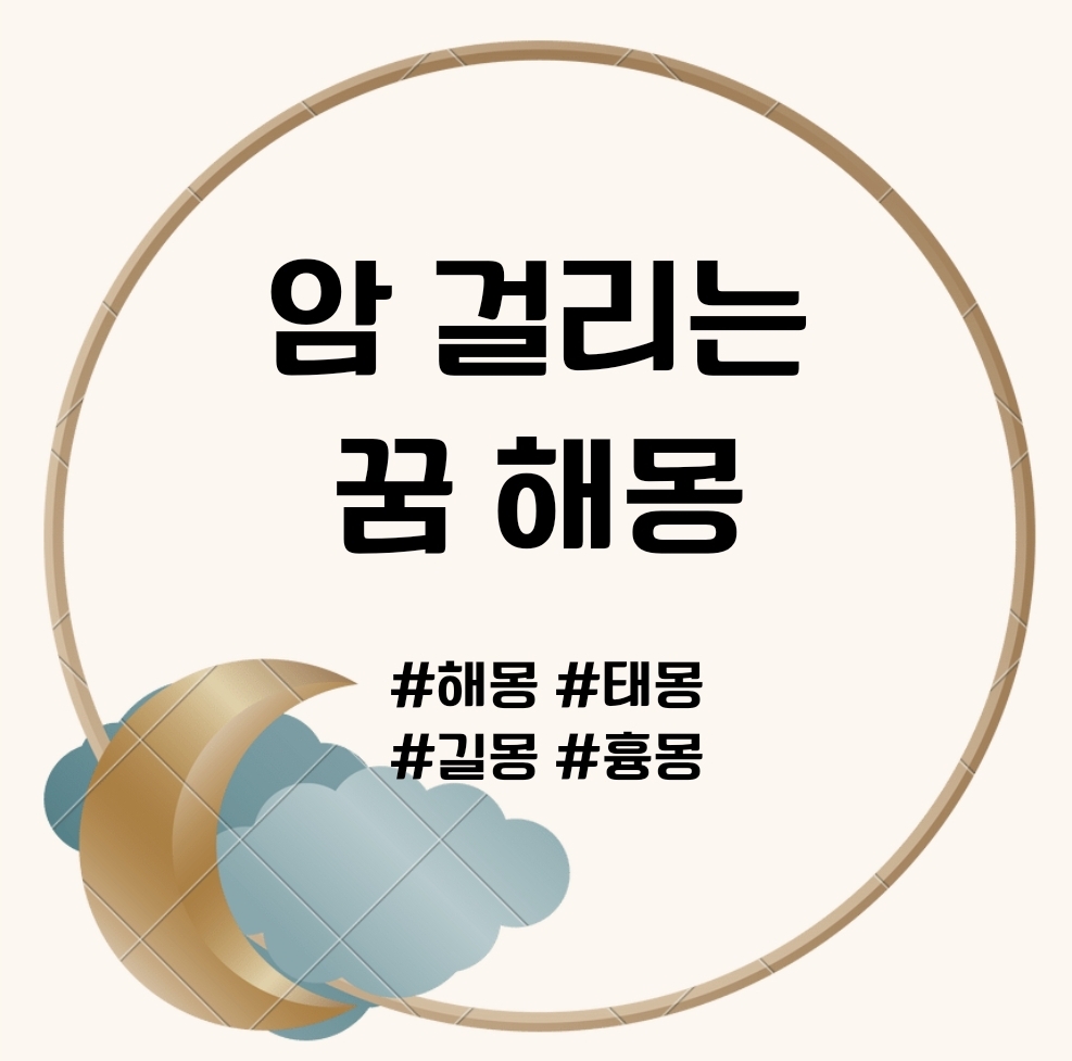 암 걸리는 꿈 문구의 표지