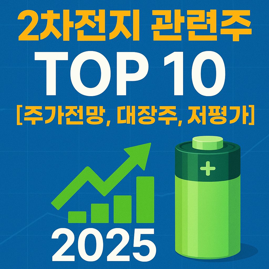 2025 2차전지 관련주 TOP 10 ❘ 주가전망·대장주·저평가 종목