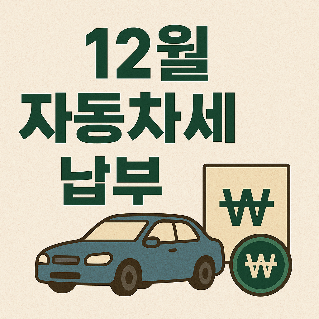 12월 자동차세 납부