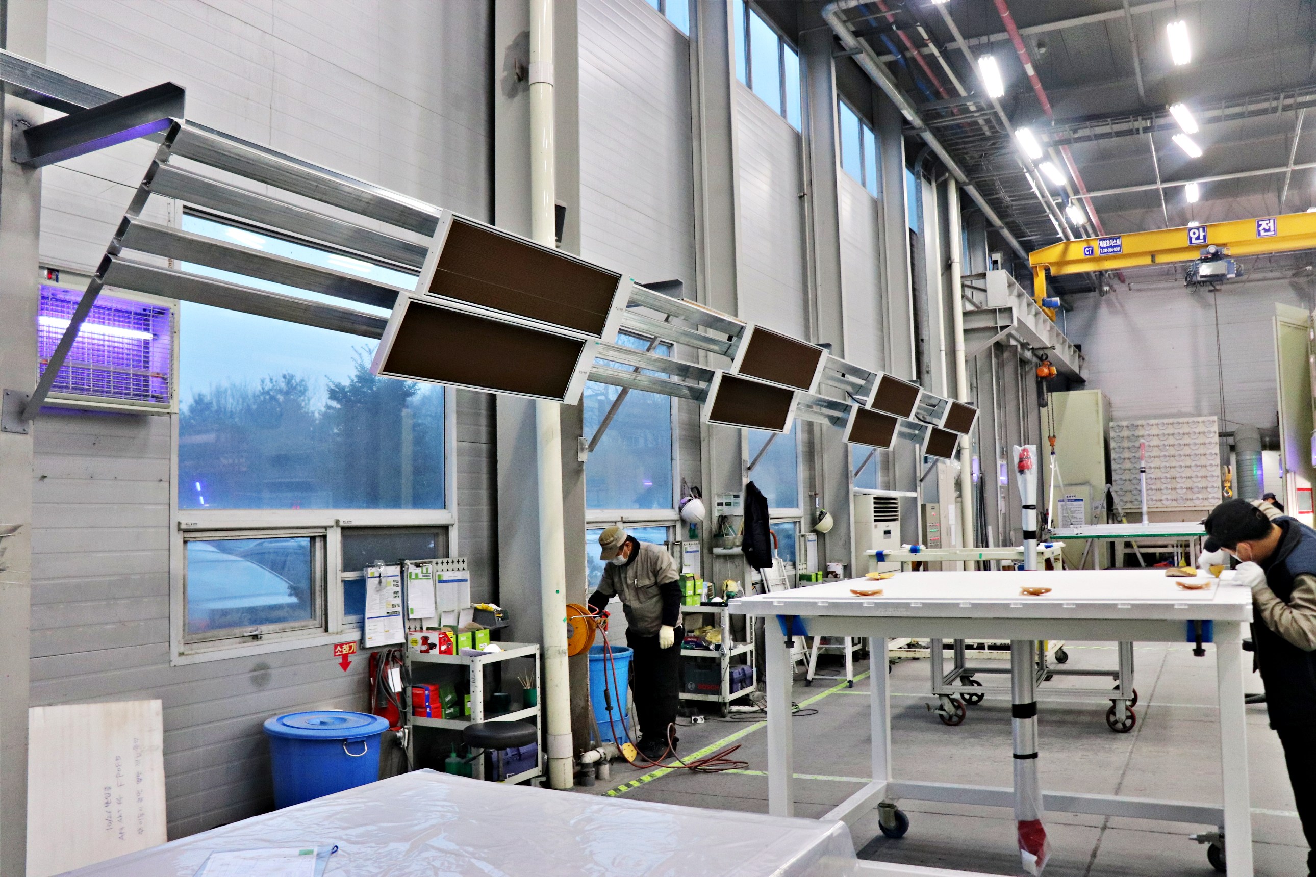 공장난방기 산업용히터 각도조절형