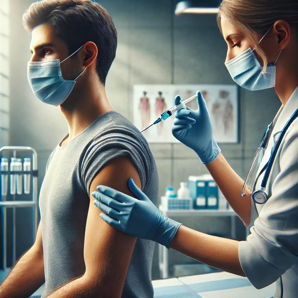 백신-주사맞는-남자