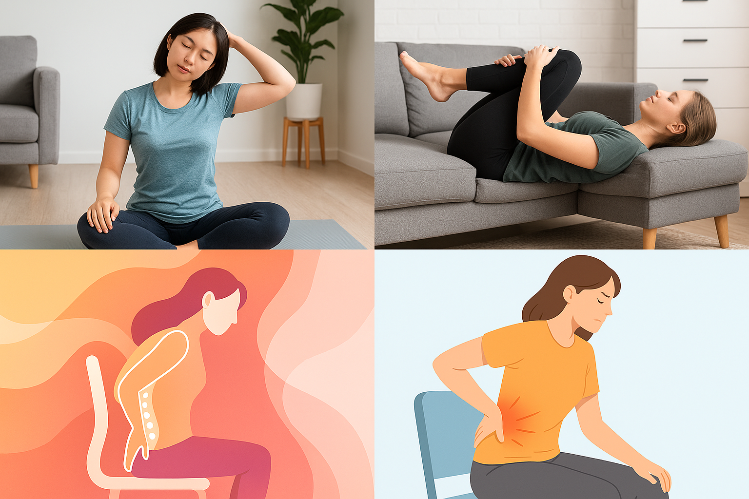 허리 피로 쌓였다면? 하루 10분으로 푸는 허리 회복 스트레칭 루틴