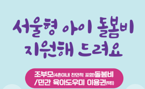 서울시 손주돌봄 수당