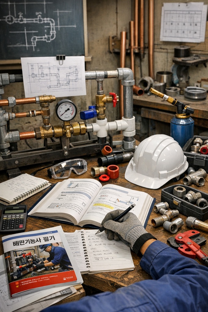 비주류 자격증 중에서 배관기능사 자격증 시험 준비 후기