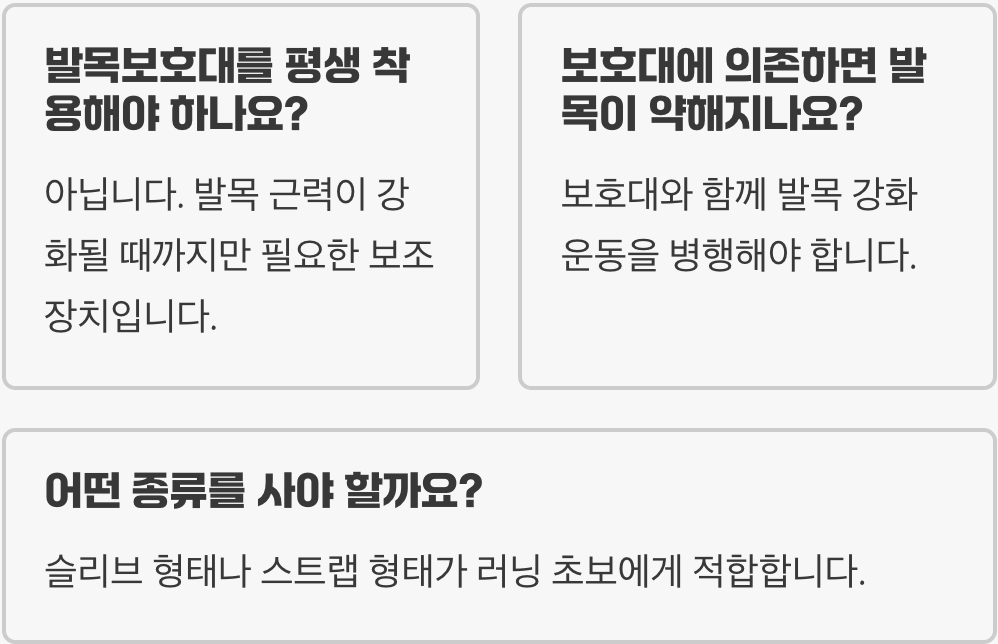 러닝 초보 필수! 러닝발목보호대가 필요한 이유