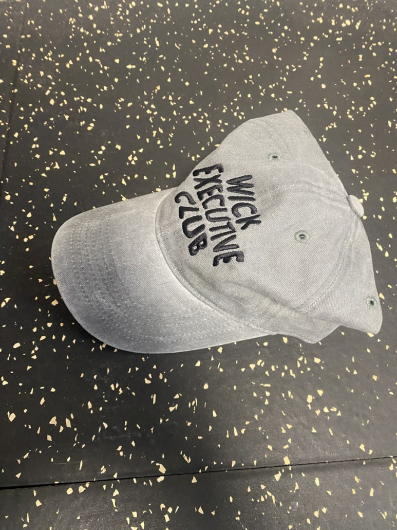 윅(wick) EXECUTIVE CLUB 웨이브 스톤 워시드 볼캡-그레이