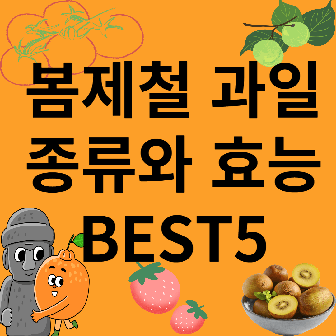 봄제철 과일 종류와 효능 BEST5