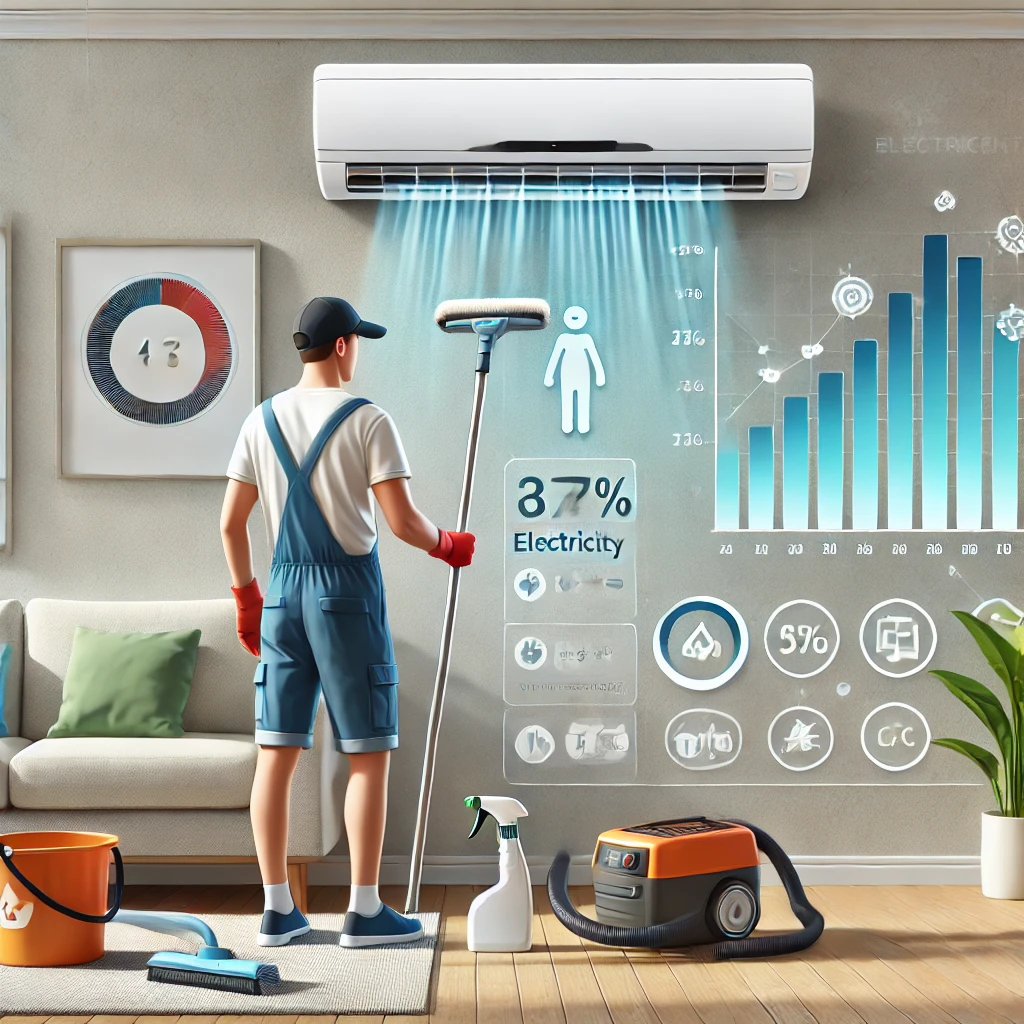 에어컨 청소와 전기료 사진