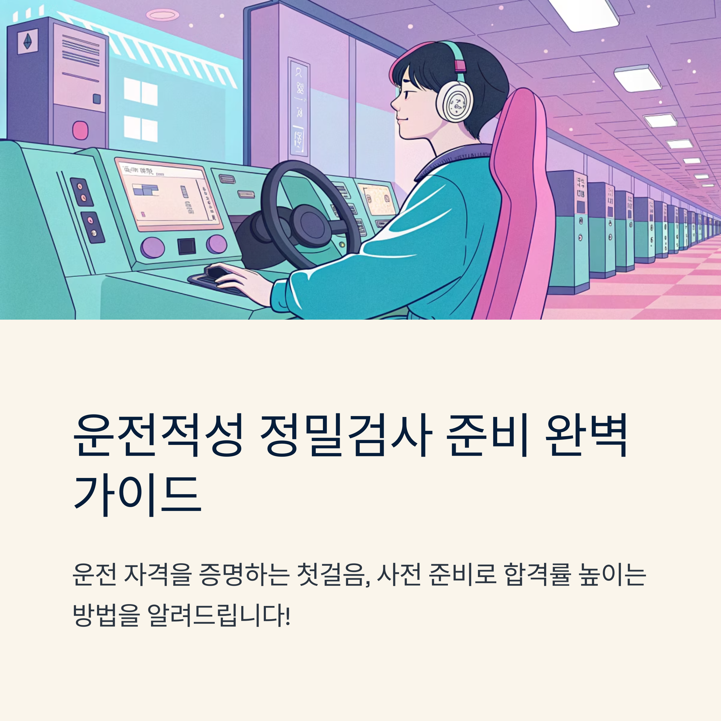 운전적성 정밀검사 사전 준비 체크