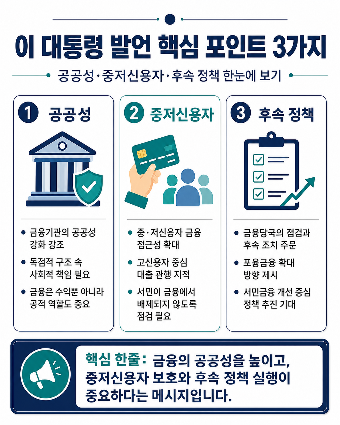 발언 핵심 포인트 3가지