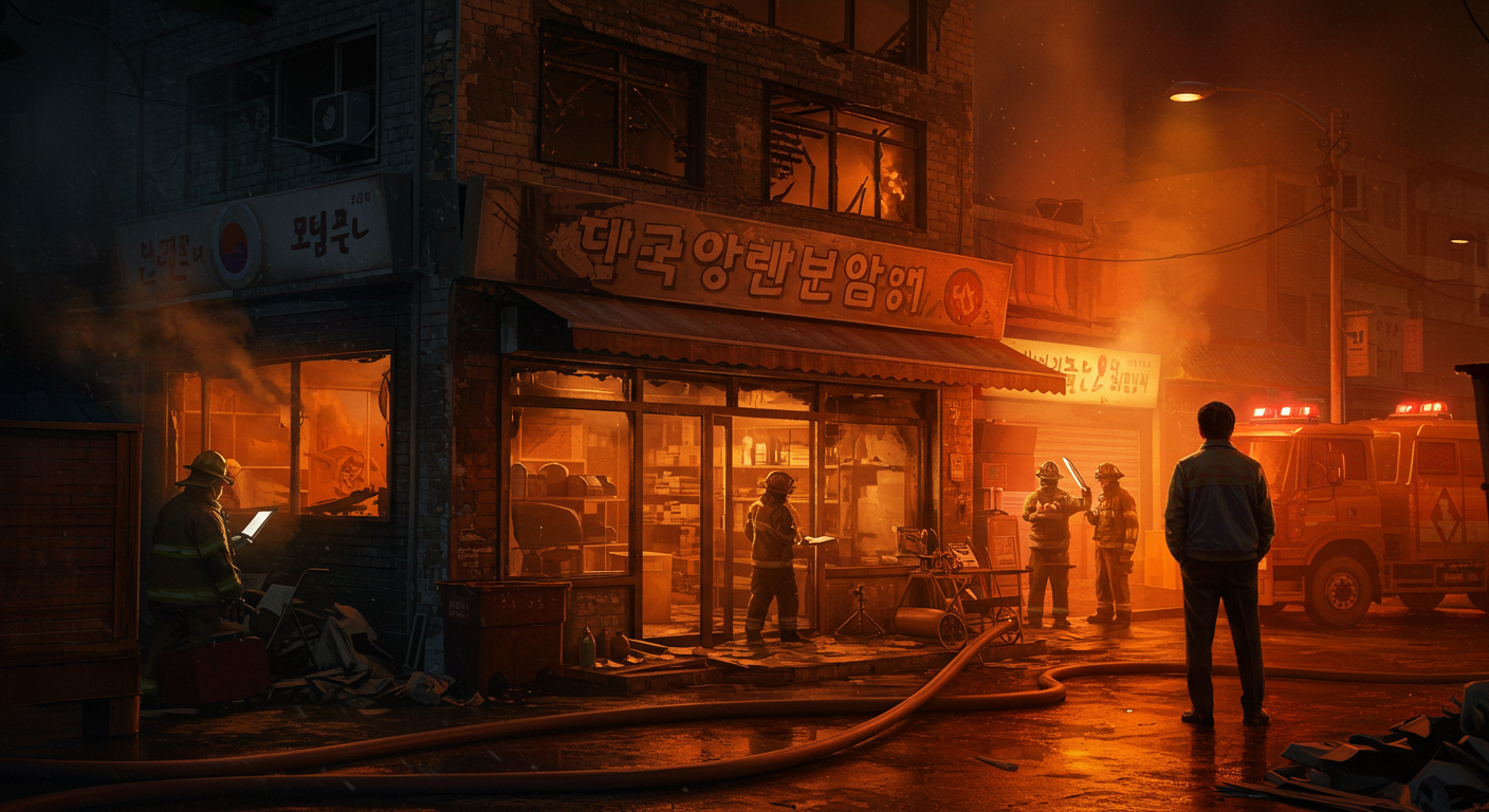 상가주택_화재_현장_진화