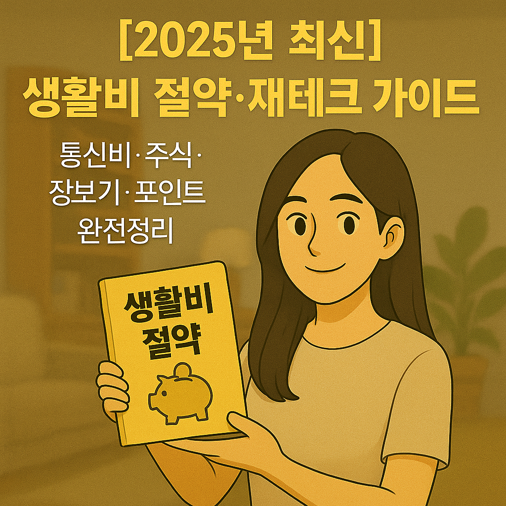 [2025년 최신] 생활비 절약&middot;재테크 가이드 ｜ 통신비&middot;주식&middot;장보기&middot;포인트 완전정리