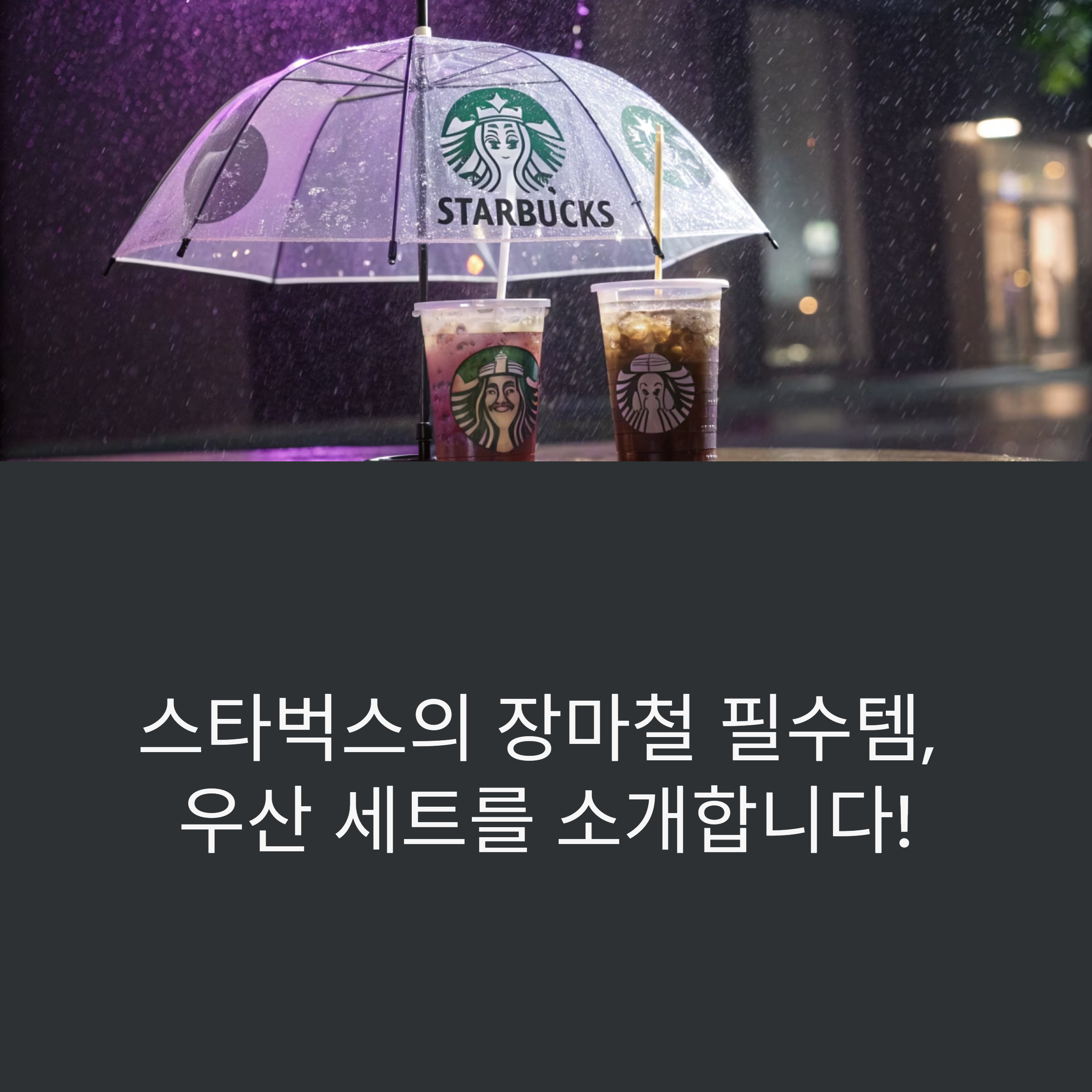 스타벅스 우산 세트 출시