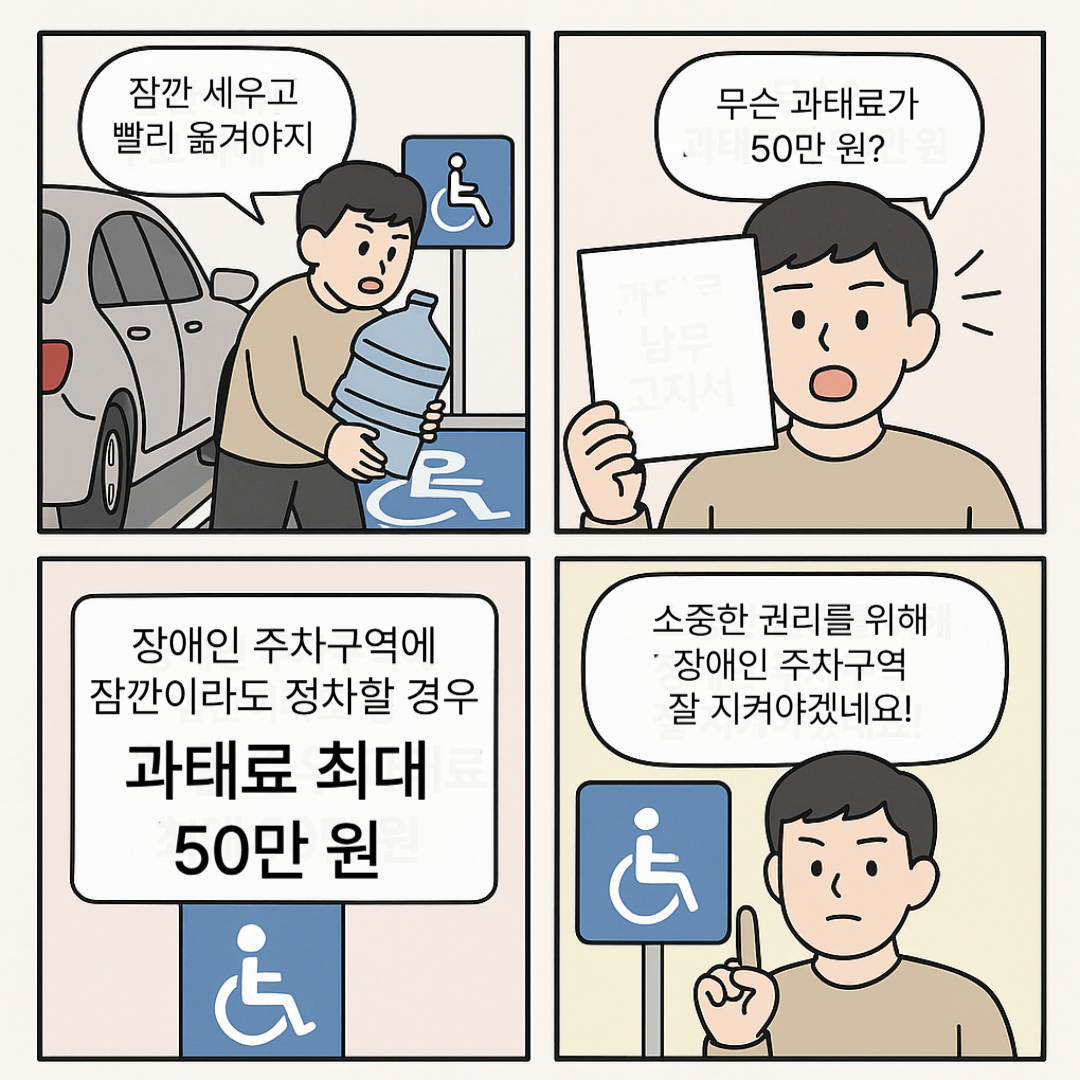 장애인주차구역 주차방해4