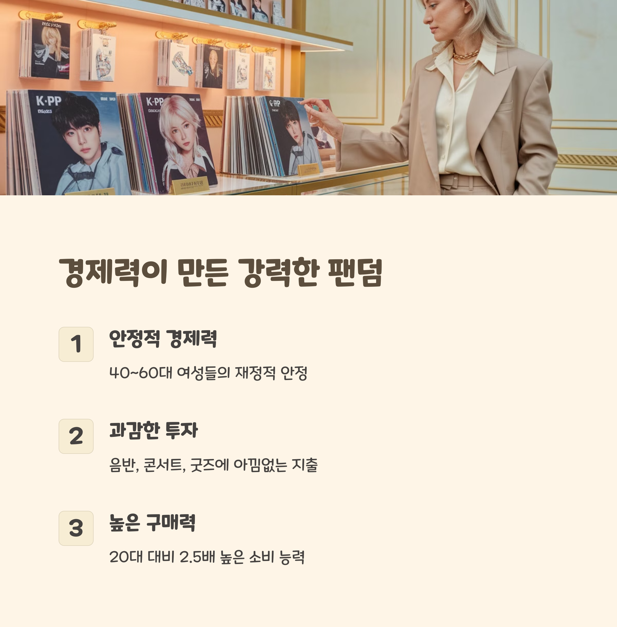 4060 여성팬덤 문화