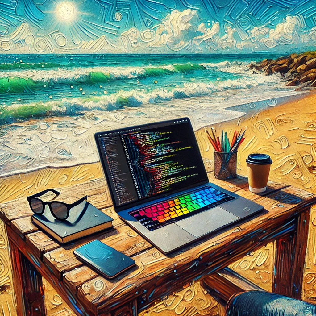 코딩 해변 팔레트