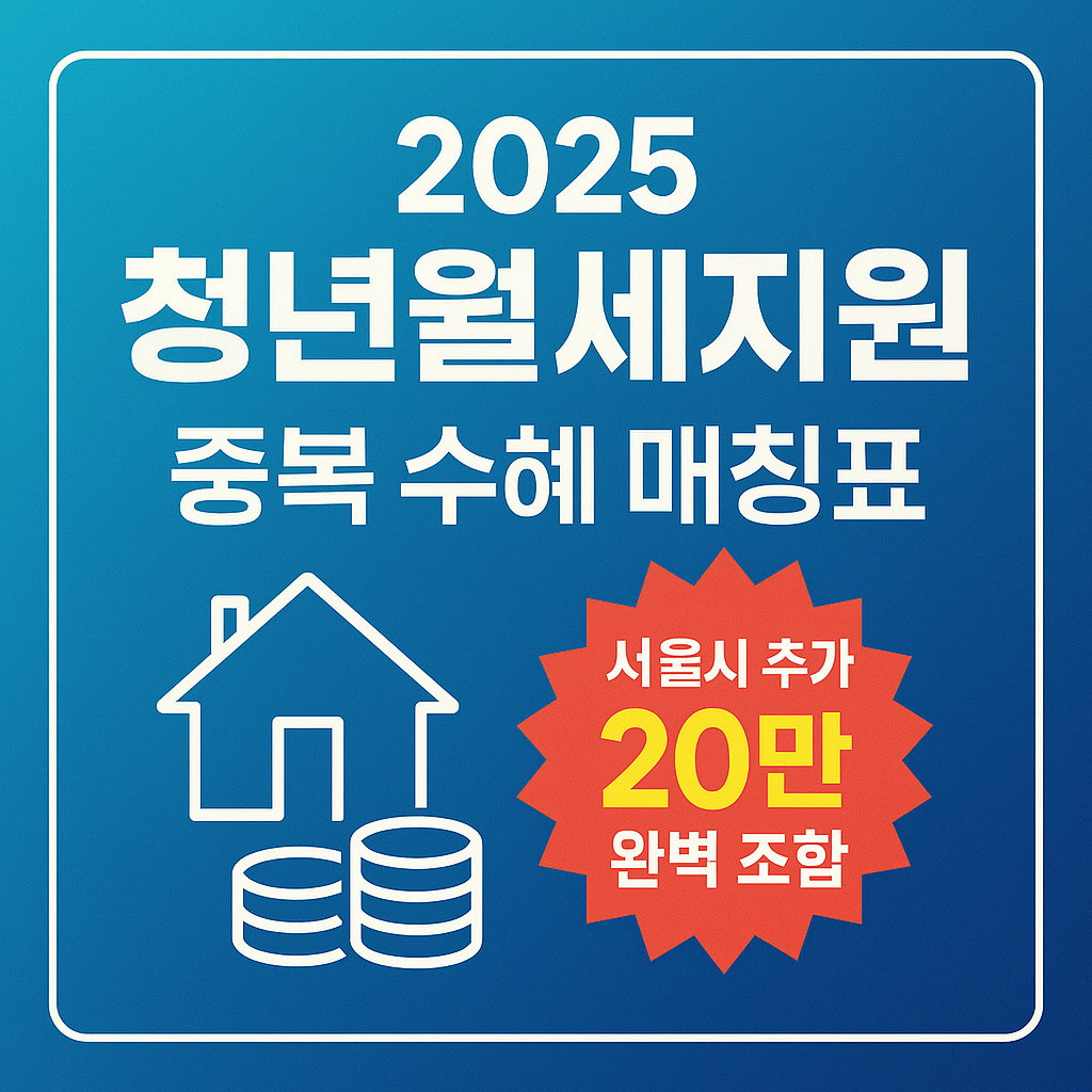 2025 청년월세지원 ‘중복 수혜’ 매칭표