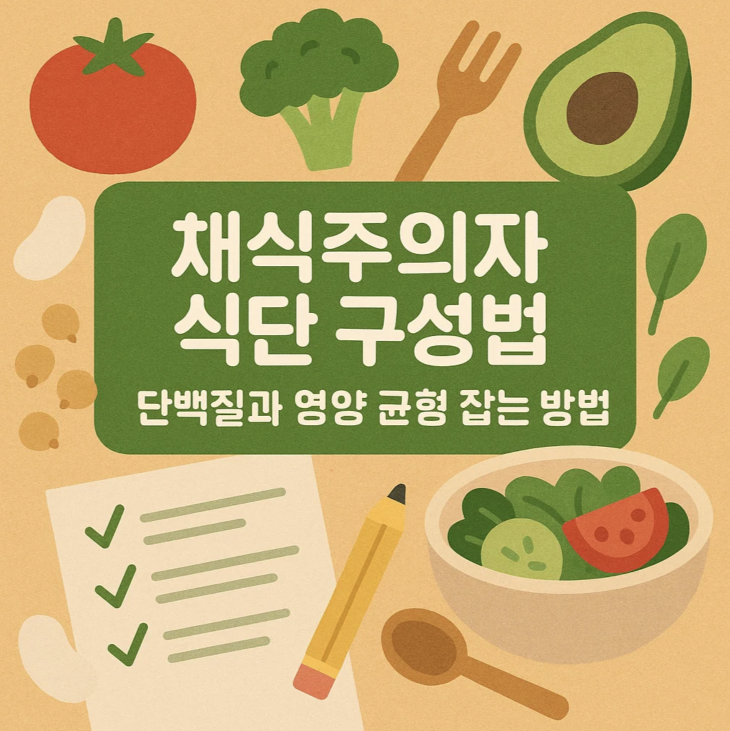 채식주의자 식단 구성법, 단백질과 영양 균형 잡는 방법