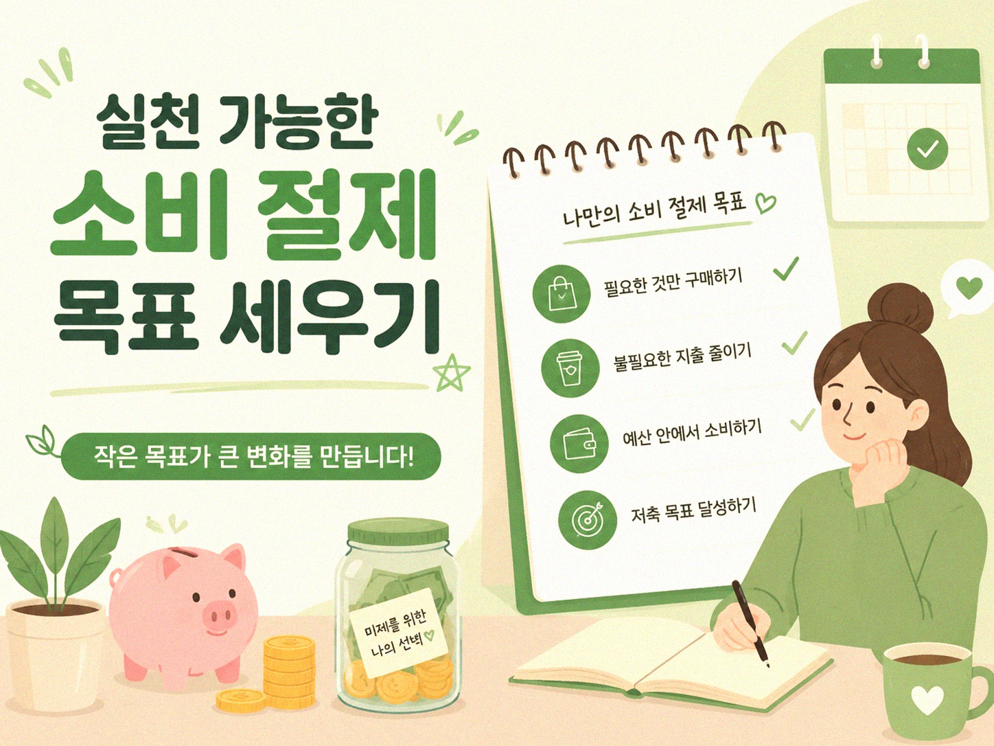 나만의 소비 절제 목표 달력 만드는 법