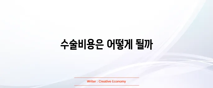 고관절 수술비용