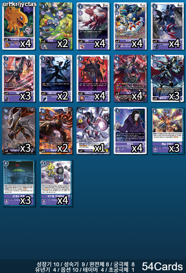 BT15 묘티스몬 덱 레시피