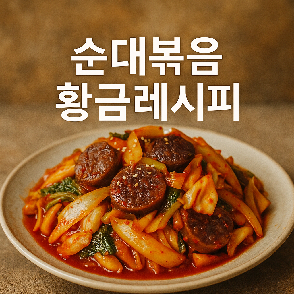 순대볶음 황금레시피