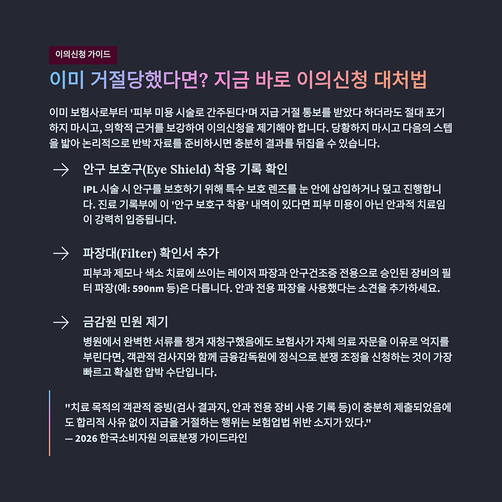 이미 거절당했다면? 방금 뜬 이의신청 대처법