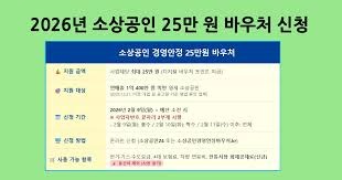 소상공인 경영안정 바우처 신청방법