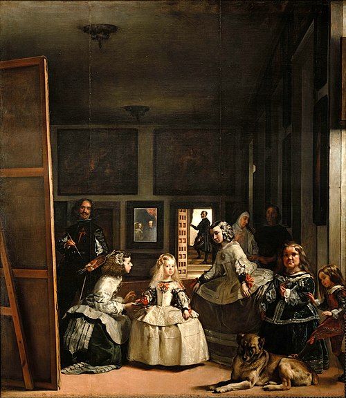 벨라스케스의 대표작 《시녀들(Las Meninas)》, 스페인 왕실의 공주와 시녀들을 그린 프라도 미술관 소장 명화