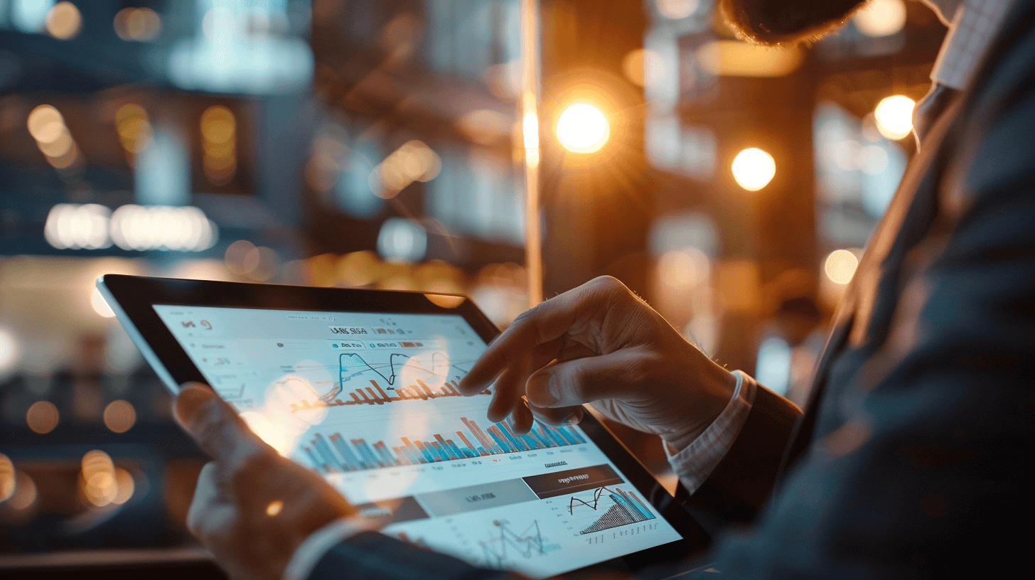 태블릿PC를-사용중인-남성-이미지