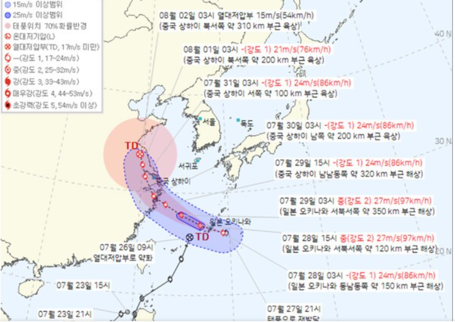 태웅 위파 경로