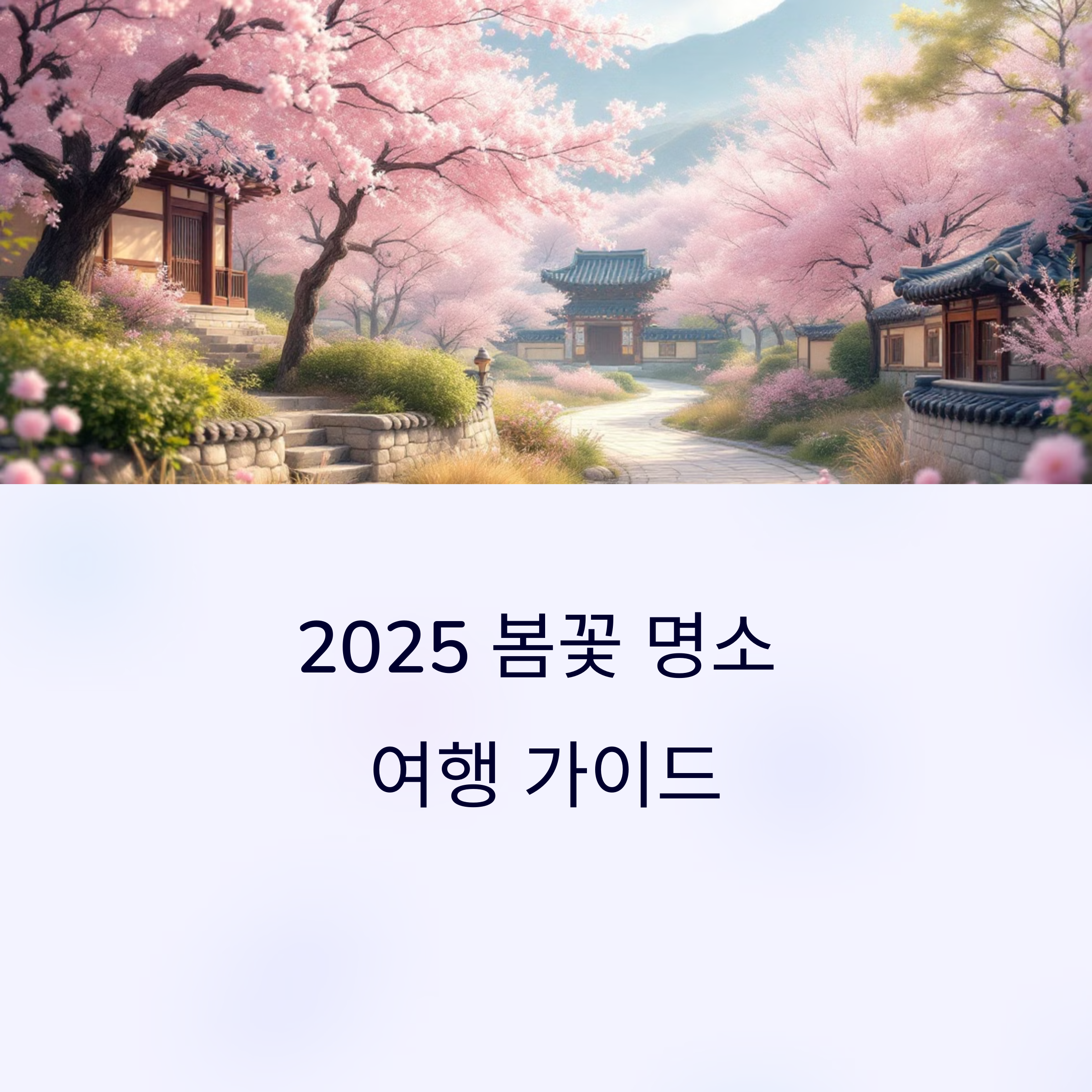 봄꽃여행 어디로 갈까? 벚꽃, 매화, 수선화 명소 완벽 가이드