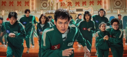 오징어 게임 배우들의 포스터