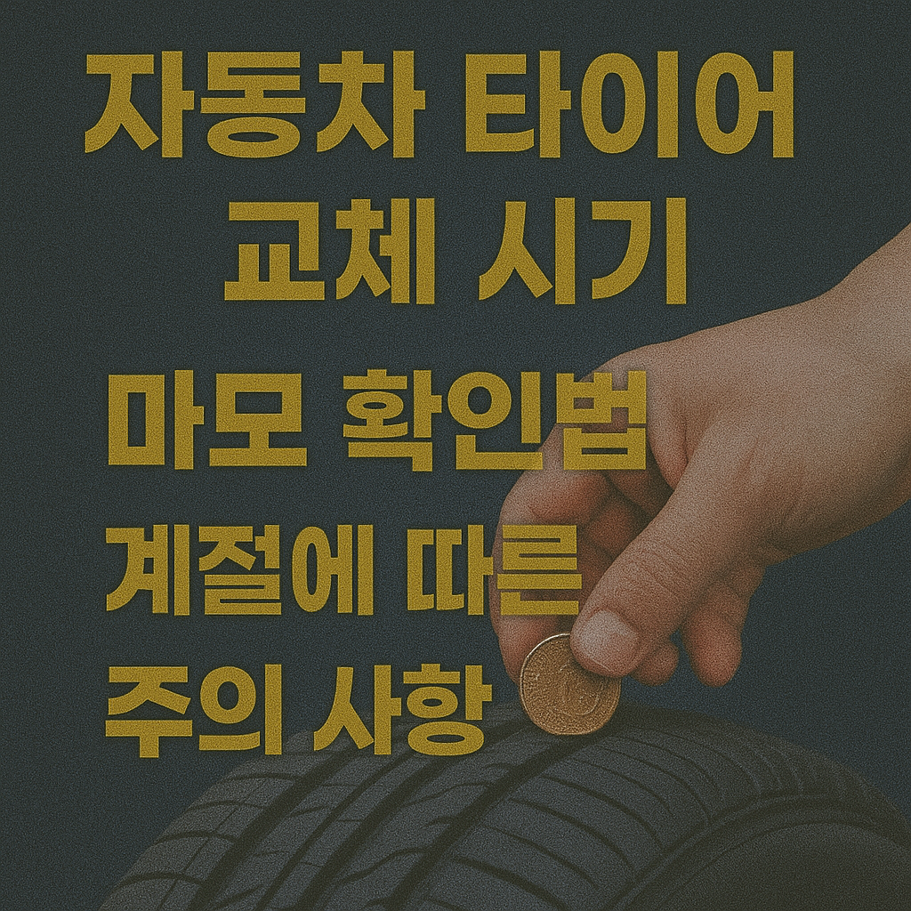 자동차 타이어 교체 시기 마모 확인법 계절에 따른 주의 사항 블로그 썸네일 사진