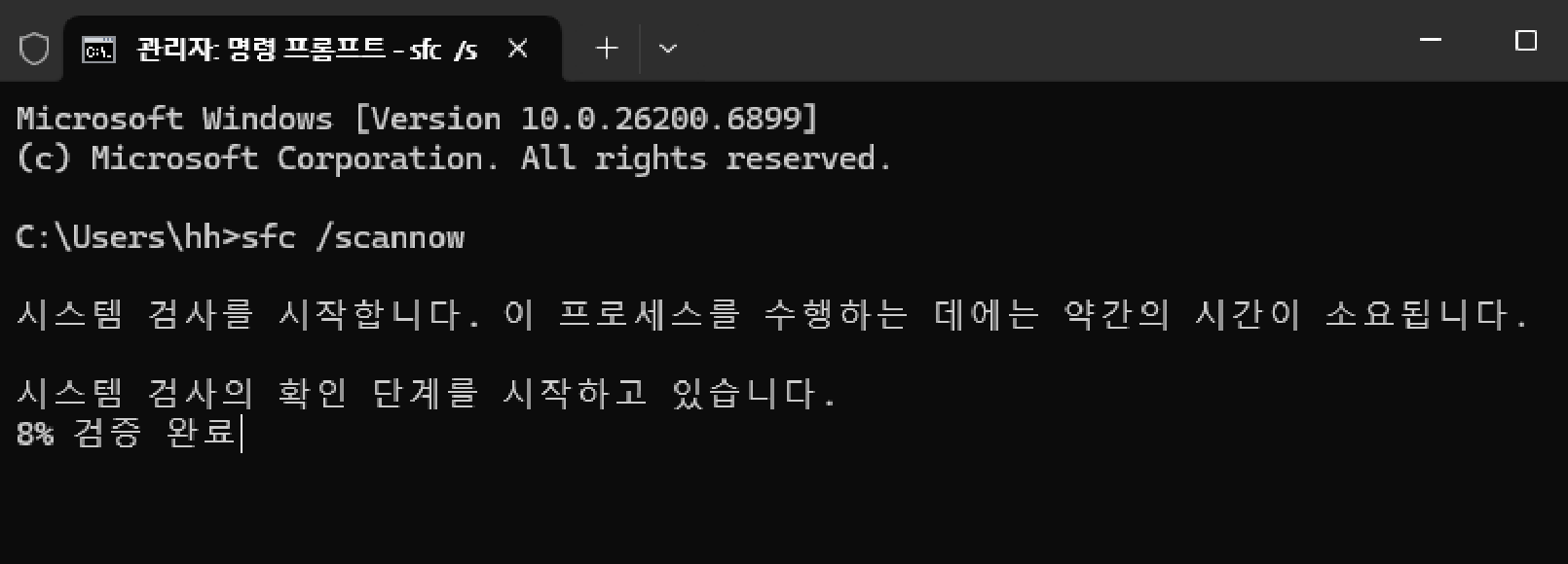 dism 화면