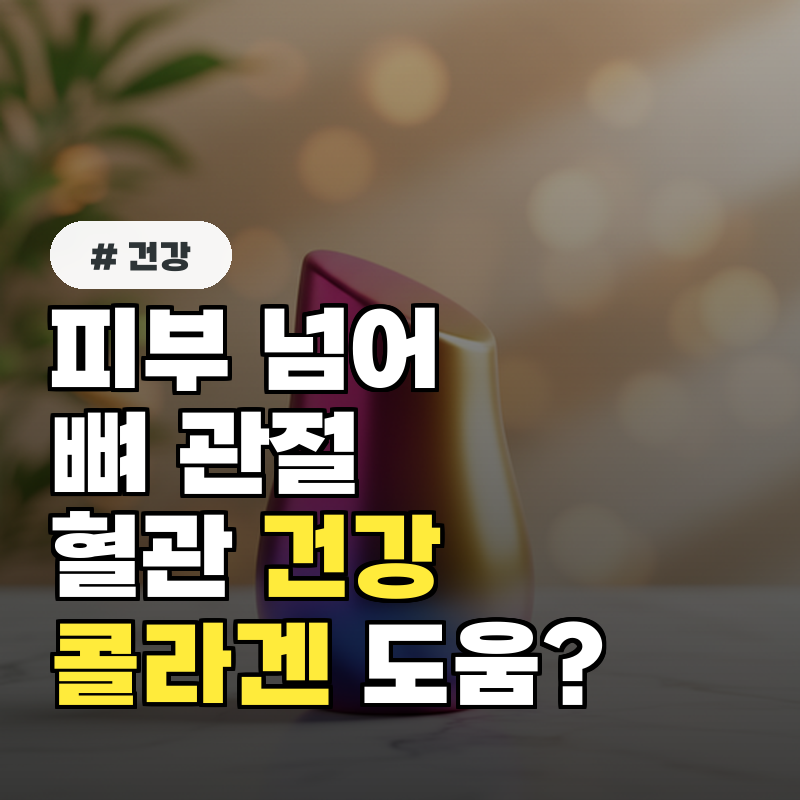 피부만이 아니다! 콜라겐이 뼈&middot;관절&middot;혈관건강에도 도움