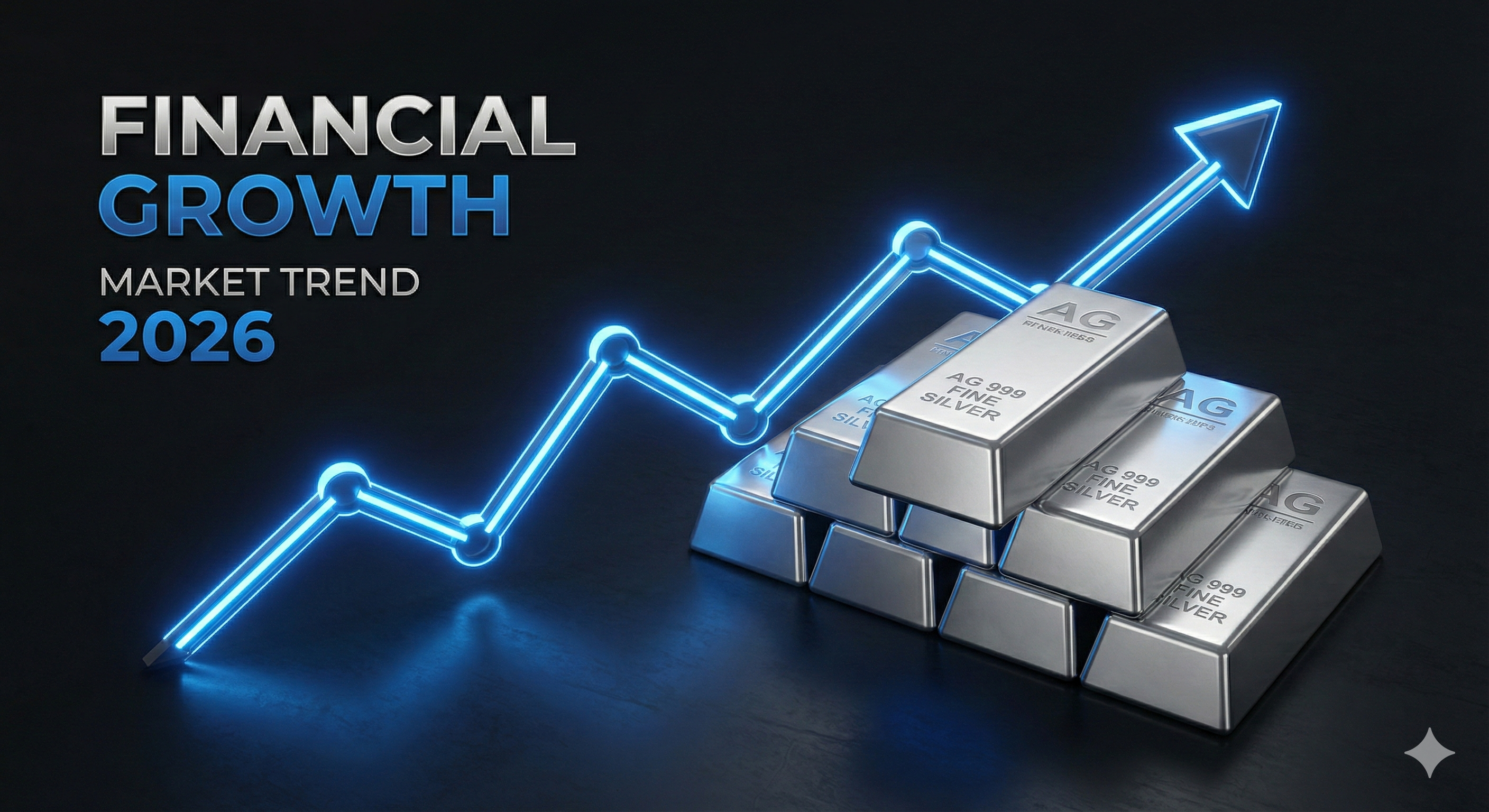은(Silver) 실물 자산과 가격 상승폭을 시각화한 미니멀 데이터 그래픽