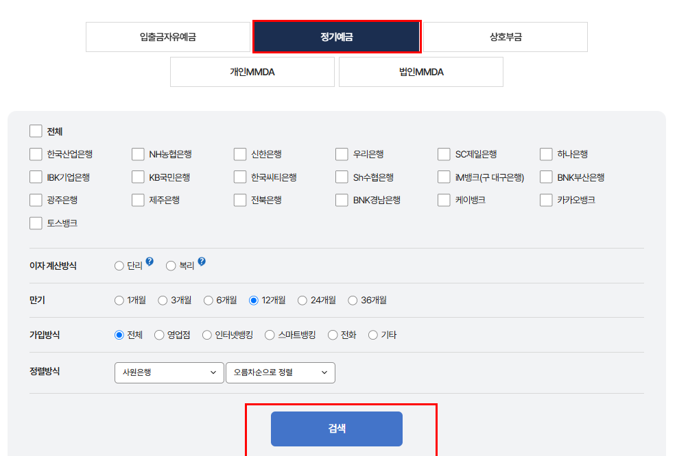 시중금리 높은곳