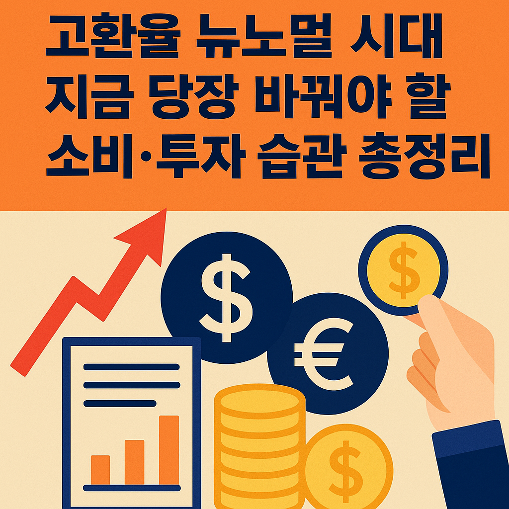 고환율 시대 투자관리 관련 안내글