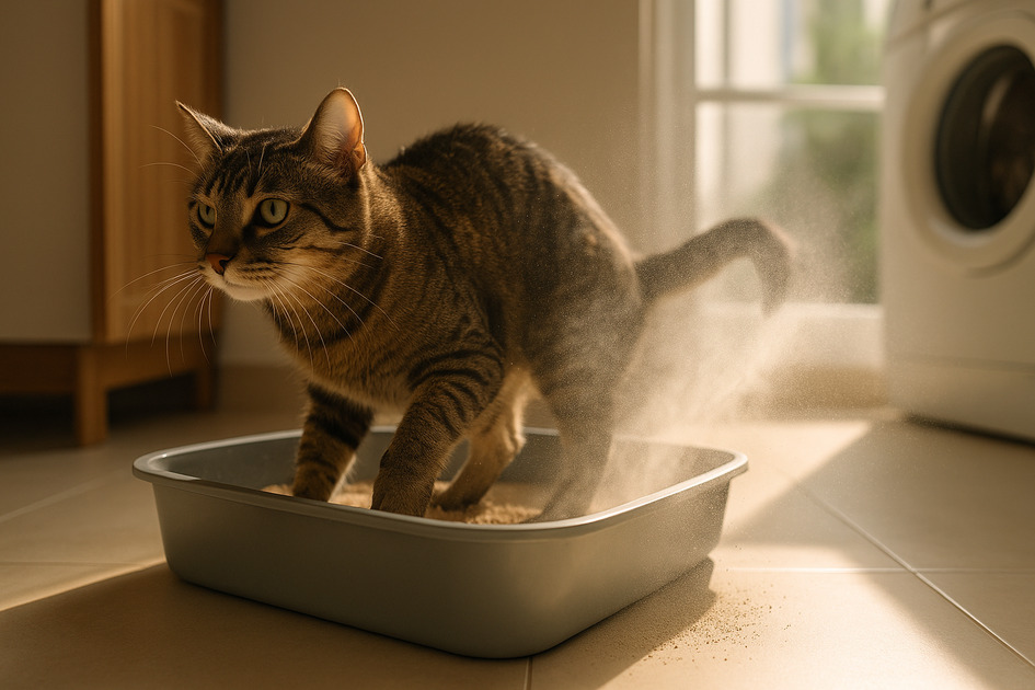 ๊ณ ์์ด๊ฐ ๋ชจ๋ ๋จผ์ง ๋ฟ๋ฆฌ๋ ์ด๋ฏธ์ง