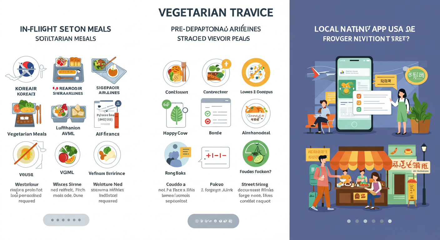 채식주의자를 위한 항공사별 기내식과 출국 전 전용 앱 활용, 현지 대처법에 관한 이미지