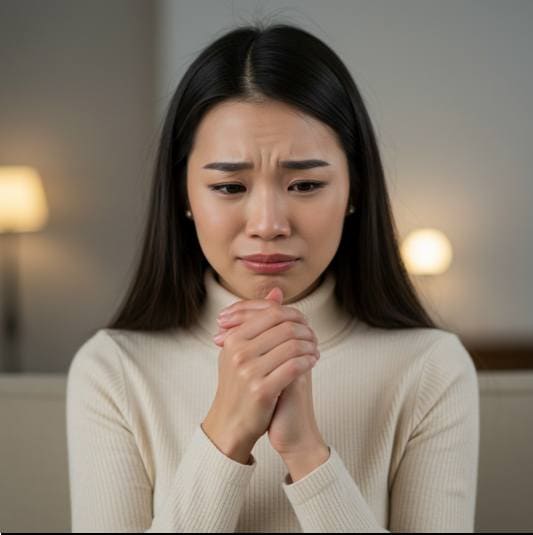 수족냉증 원인 및 증상, 수족냉증이 심한 여성 사진