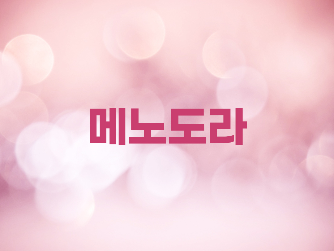 메노도라 천주교 여자세례명