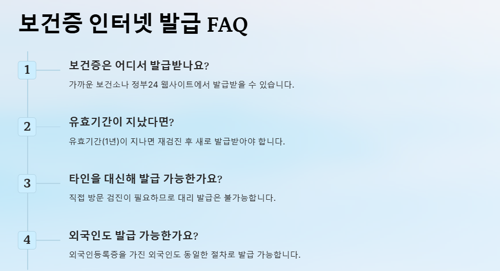 보건증 발급방법