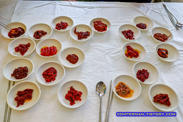 만나식당 젓갈 20가지