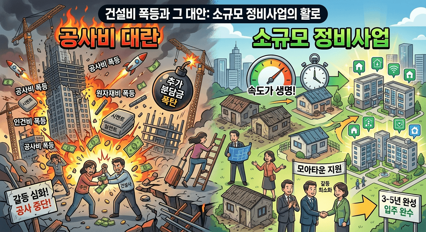 공사비 대란에 맞선 소규모 정비사업