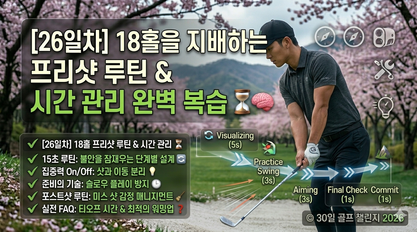 흔들리지 않는 평정심!18홀을 지배하는 프리샷 루틴과 시간 관리